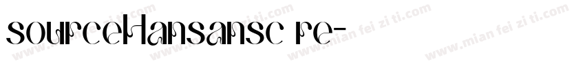 sourceHansansc re字体转换
